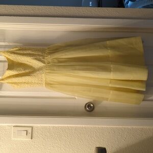 Vintage Yellow eyelet dress